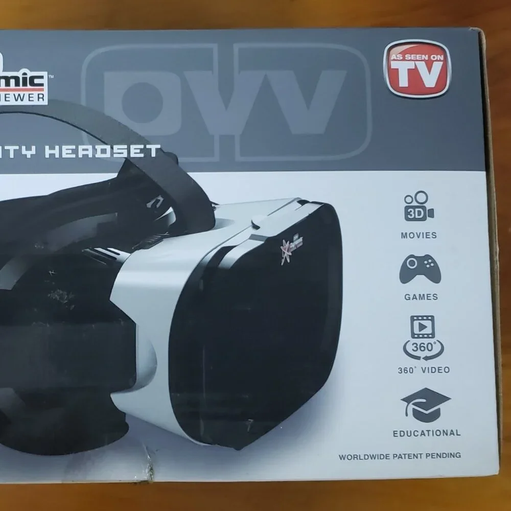 DYNAMIC VIRTUAL VIEWER VIRTUAL REALITY 3D HEADSET MOVIES GAMES
